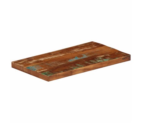 vidaXL Tampo de mesa retangular 40x20x2,5 cm madeira recuperada maciça
