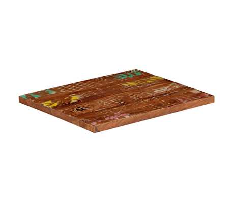 vidaXL galda virsma, 60x50x2,5 cm, taisnstūra, pārstrādāts masīvkoks