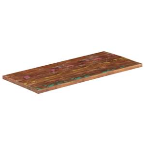 vidaXL Table Top Mixed colors Solid reclaimed wood 43.3 x 19.7 x 1.0 in