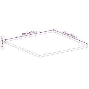 Stolní deska 60x60x1,5 cm čtvercová masivní recyklované dřevo - obrázek 9