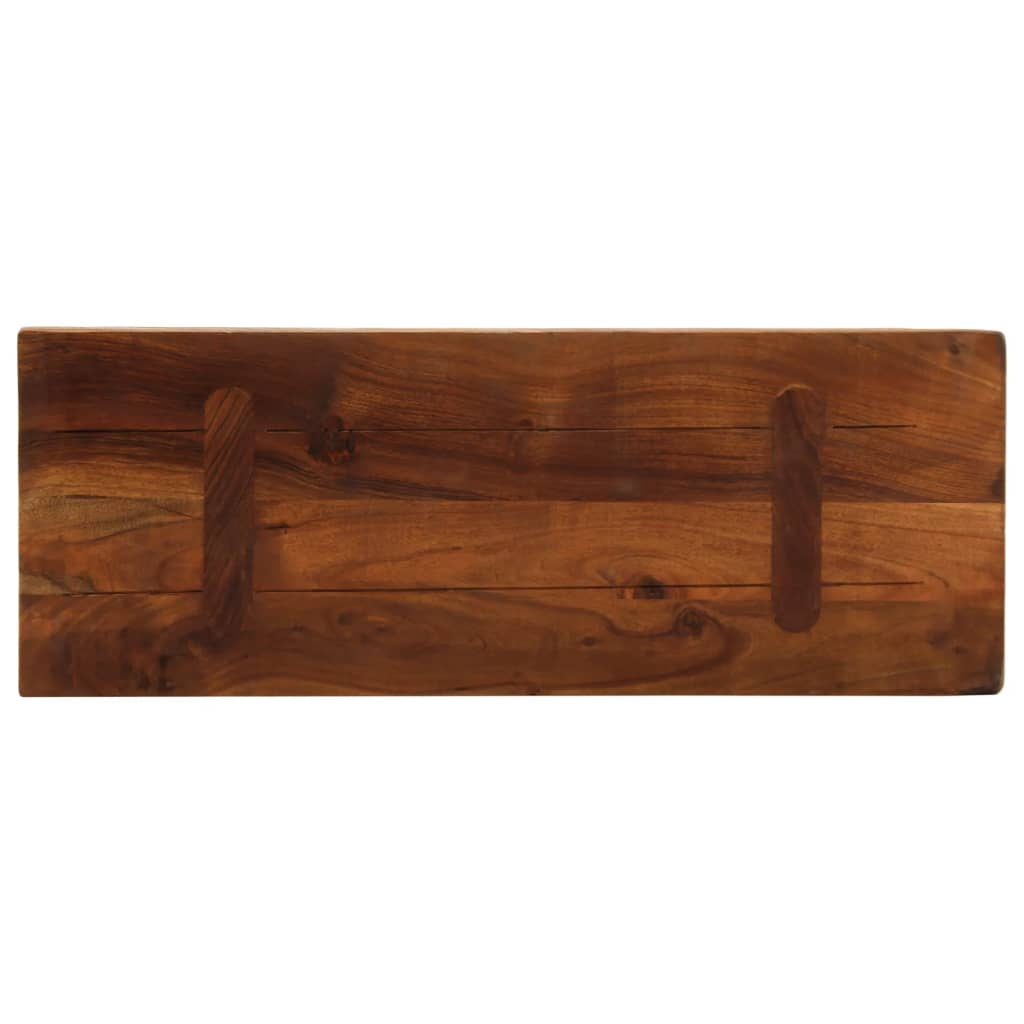 vidaXL Tafelblad rechthoekig 80x30x3,8 cm massief gerecycled hout bruin, foto 4