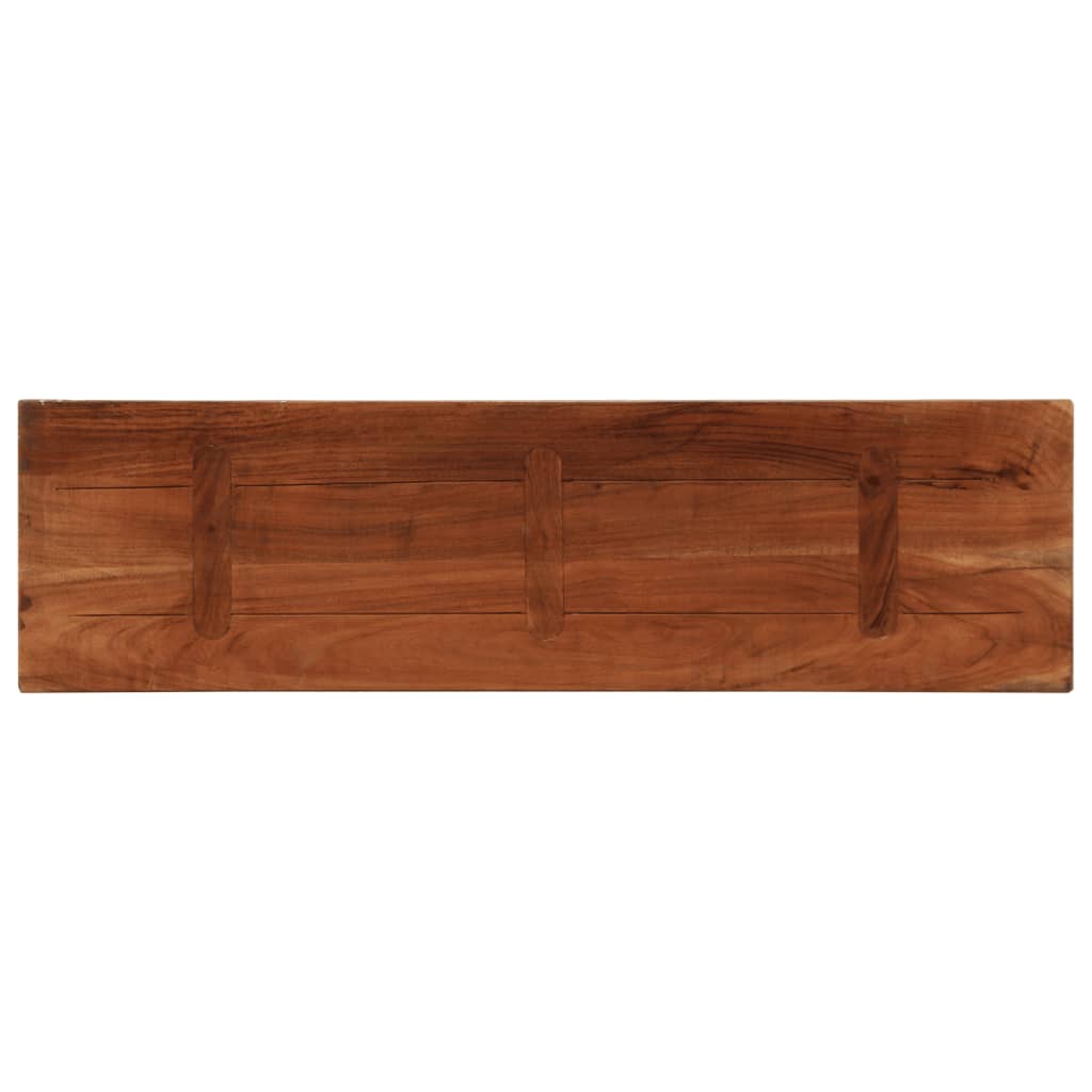 vidaXL Tafelblad rechthoekig 100x30x3,8 cm massief gerecycled hout bruin, foto 4