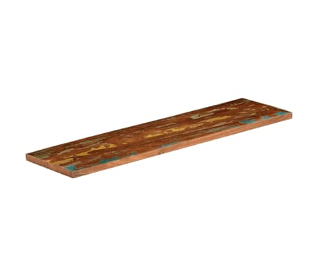vidaXL Piano Tavolo 110x40x3,8 cm Rettangolare in Massello di Recupero
