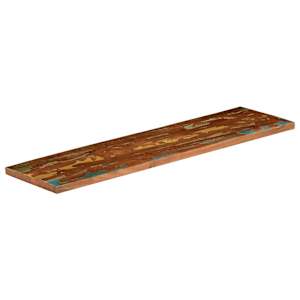 vidaXL Piano Tavolo 110x40x3,8 cm Rettangolare in Massello di Recupero
