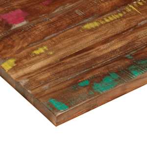 Stolní deska 100x50x3,8cm obdélníková masivní recyklované dřevo - obrázek 6