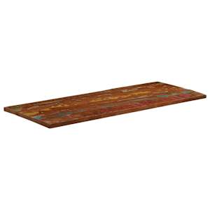 Stolní deska 140x50x3,8cm obdélníková masivní recyklované dřevo - obrázek 2