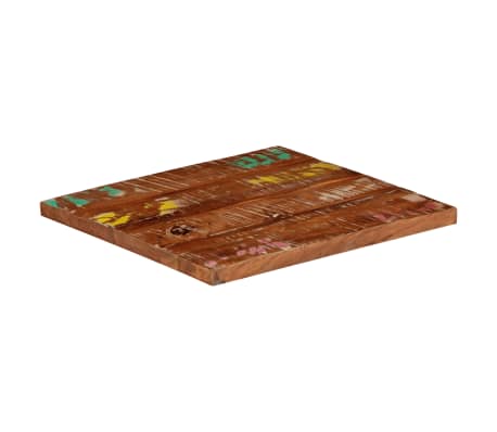 vidaXL Table Top 60x60x3.8 cm Square Solid Wood Reclaimed