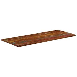 Stolní deska 140x60x3,8cm obdélníková masivní recyklované dřevo - obrázek 2