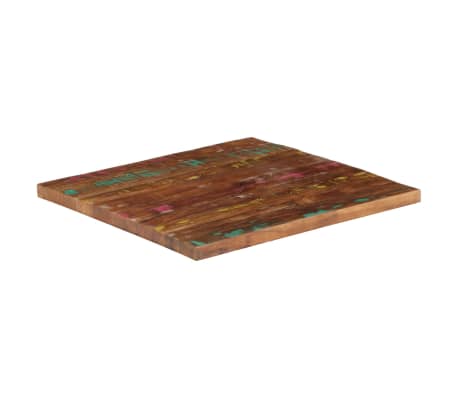 vidaXL P&ouml;yt&auml;levy 70x70x3,8 cm neli&ouml; kierr&auml;tetty t&auml;yspuu