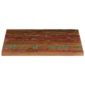 Stolní deska 80x80x3,8 cm čtvercová masivní recyklované dřevo - obrázek 3