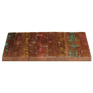 Stolní deska 80x80x3,8 cm čtvercová masivní recyklované dřevo - obrázek 4
