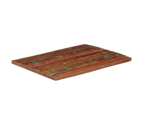 vidaXL Blat stołu, 90x80x3,8 cm, prostokątny, lite drewno z odzysku