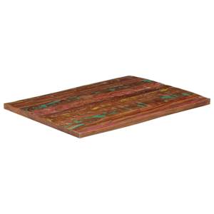 vidaXL Blat stołu, 90x80x3,8 cm, prostokątny, lite drewno z odzysku