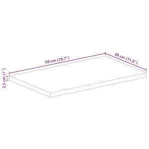 Stolní deska 50x30x2,5 cm obdélníková masivní recyklované dřevo - obrázek 9