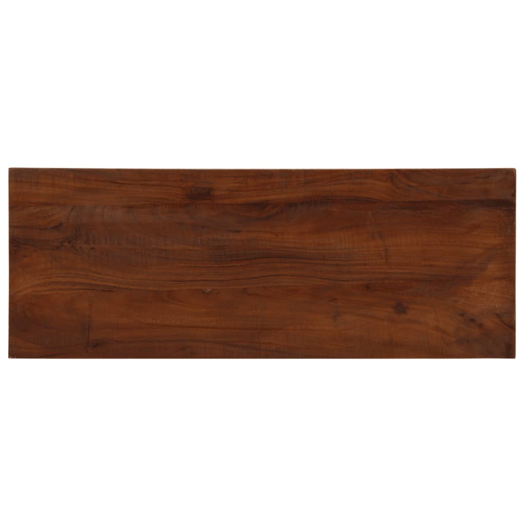 Tischplatte 70x30x2,5 cm Rechteckig Altholz Massiv