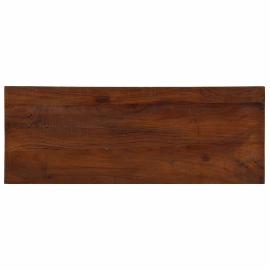 Tischplatte 80x30x2,5 cm Rechteckig Altholz Massiv
