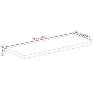 Stolní deska 70x60x2,5 cm obdélníková masivní recyklované dřevo - obrázek 9
