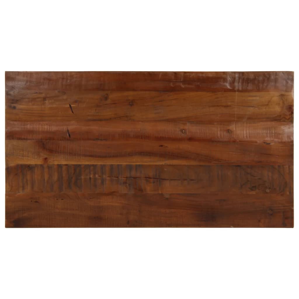 vidaXL Tischplatte 110x70x2,5 cm Rechteckig Altholz Massiv