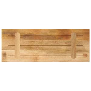 Stolní deska 80x20x2,5 cm obdélníková hrubé mangovníkové dřevo - obrázek 5