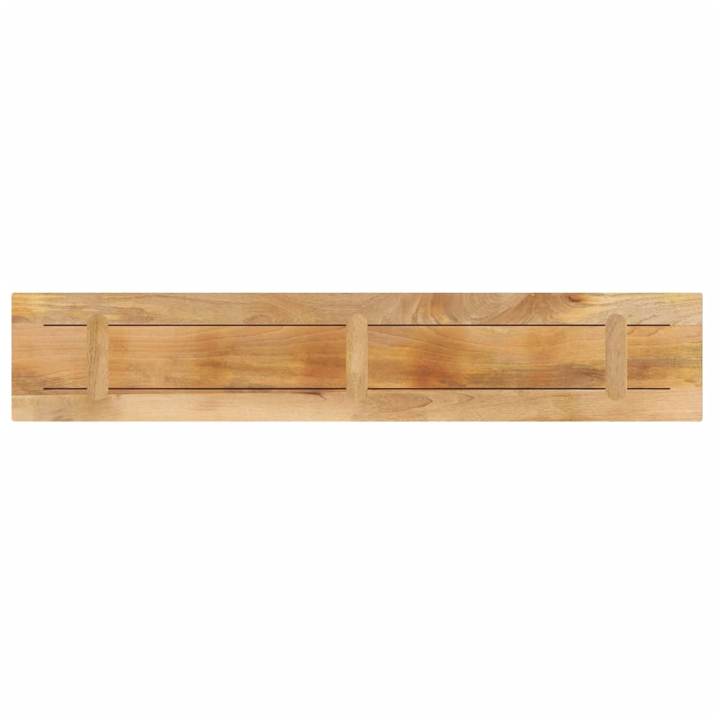 vidaXL Tafelblad rechthoekig 140x20x2,5 cm massief ruw mangohout bruin, foto 3
