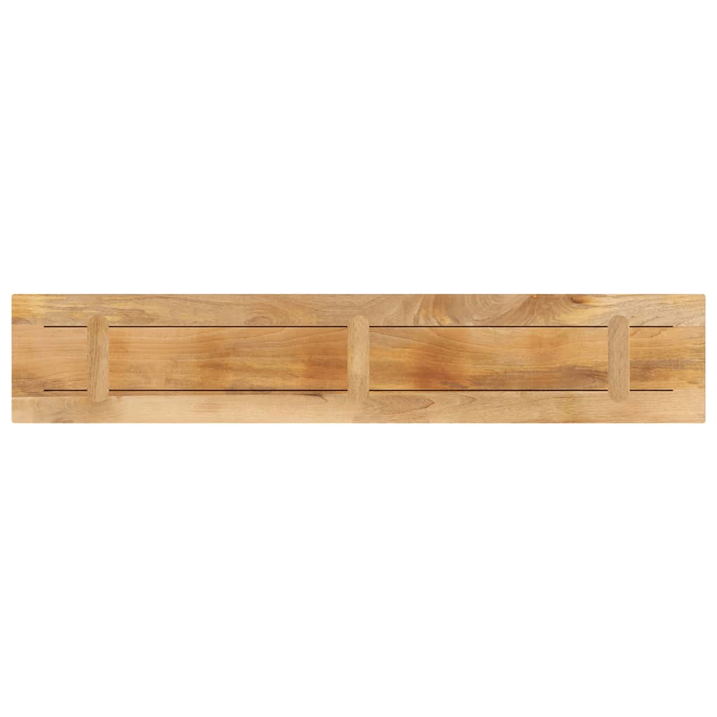 vidaXL Tafelblad rechthoekig 160x20x2,5 cm massief ruw mangohout bruin, foto 3