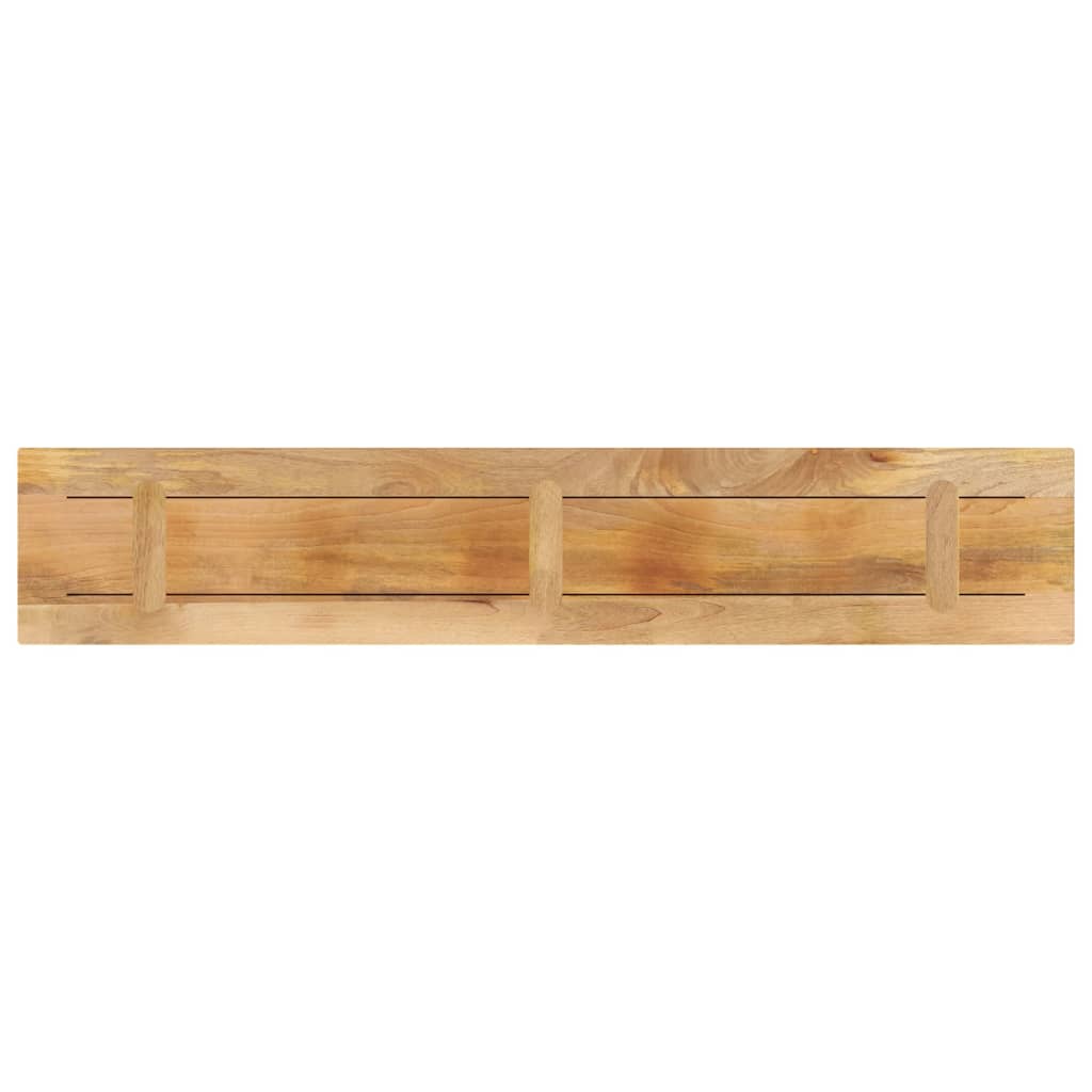 vidaXL Tafelblad rechthoekig 160x30x2,5 cm massief ruw mangohout bruin, foto 3