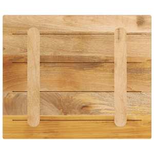 Stolní deska 60x50x2,5 cm obdélníková hrubé mangovníkové dřevo - obrázek 5