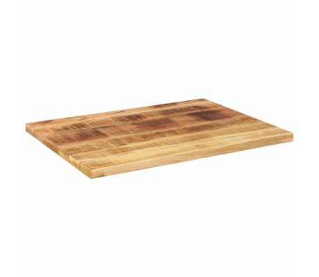vidaXL Table Top 70x60x1.5 cm Rectangular Solid Wood Rough Mango
