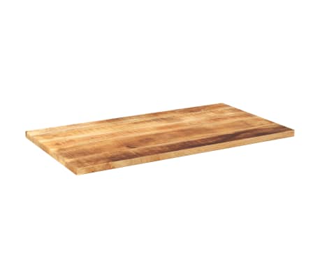 vidaXL Table Top 100x60x1.5 cm Rectangular Solid Wood Rough Mango