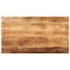 vidaXL lauaplaat, 100x60x2,5 cm, ristk&uuml;lik, t&ouml;&ouml;tlemata mangopuit