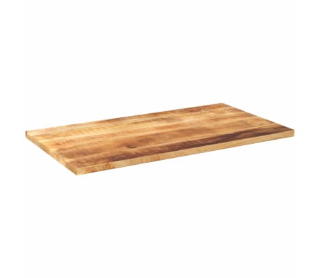 vidaXL Tampo de mesa retangular 120x70x2,5 cm mangueira &aacute;spera maci&ccedil;a