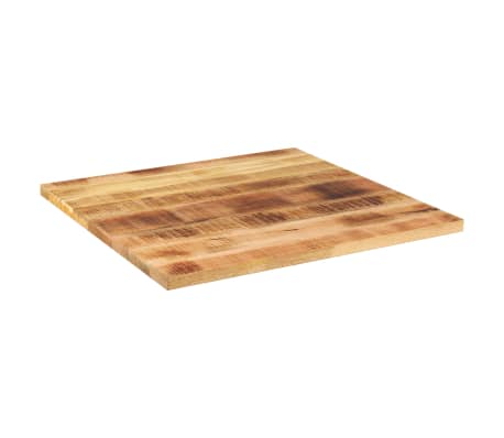 vidaXL Table Top 80x80x1.5 cm Square Solid Wood Rough Mango