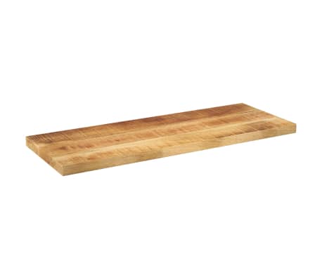 vidaXL Piano per Tavolo 90x30x3,8 cm Rettangolare Legno Mango Grezzo