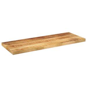 vidaXL Piano per Tavolo 90x30x3,8 cm Rettangolare Legno Mango Grezzo