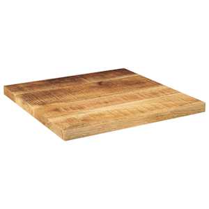 Stolní deska 60x60x3,8 cm čtvercová hrubé mangovníkové dřevo - obrázek 2