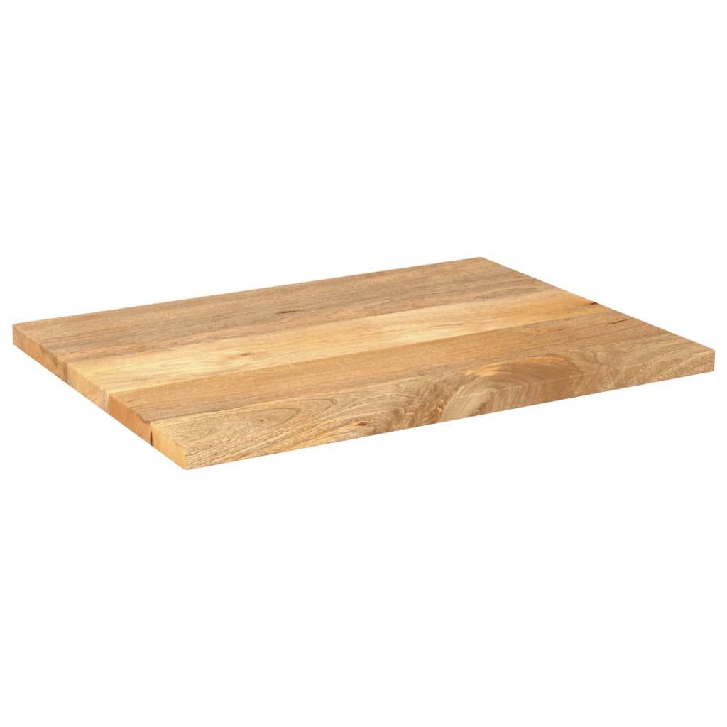 Tafelblad rechthoekig 90x50x2,5 cm massief mangohout image 2