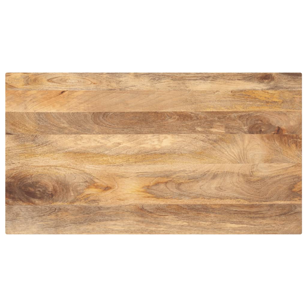 Tischplatte 110x50x2,5 cm Rechteckig Massivholz Mango