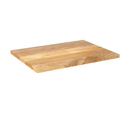 vidaXL Tablero de mesa rectangular madera maciza mango 90x60x2,5 cm