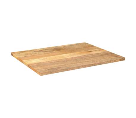 vidaXL Tablero de mesa rectangular madera maciza mango 110x80x2,5 cm