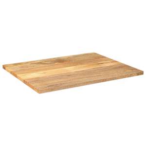 Stolní deska 110 x 80 x 2,5 cm obdélníková mangovníkové dřevo - obrázek 2