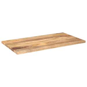 vidaXL Table Top 47.2"x19.7"x1.5" Rectangular Solid Wood Mango