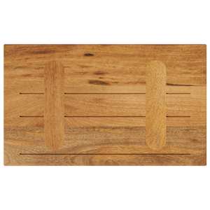 Stolní deska 60 x 20 x 2,5 cm obdélníková mangovníkové dřevo - obrázek 5
