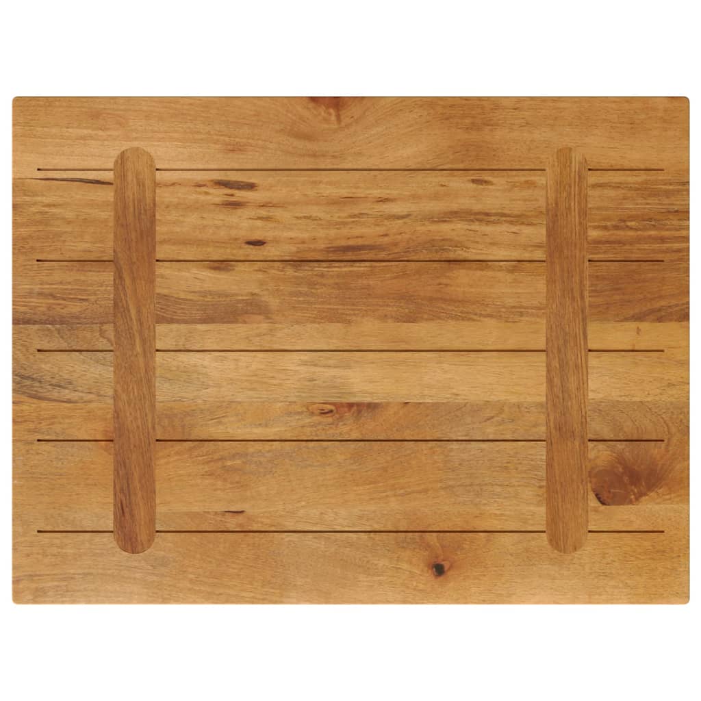 Tafelblad rechthoekig 90x50x2,5 cm massief mangohout image 5