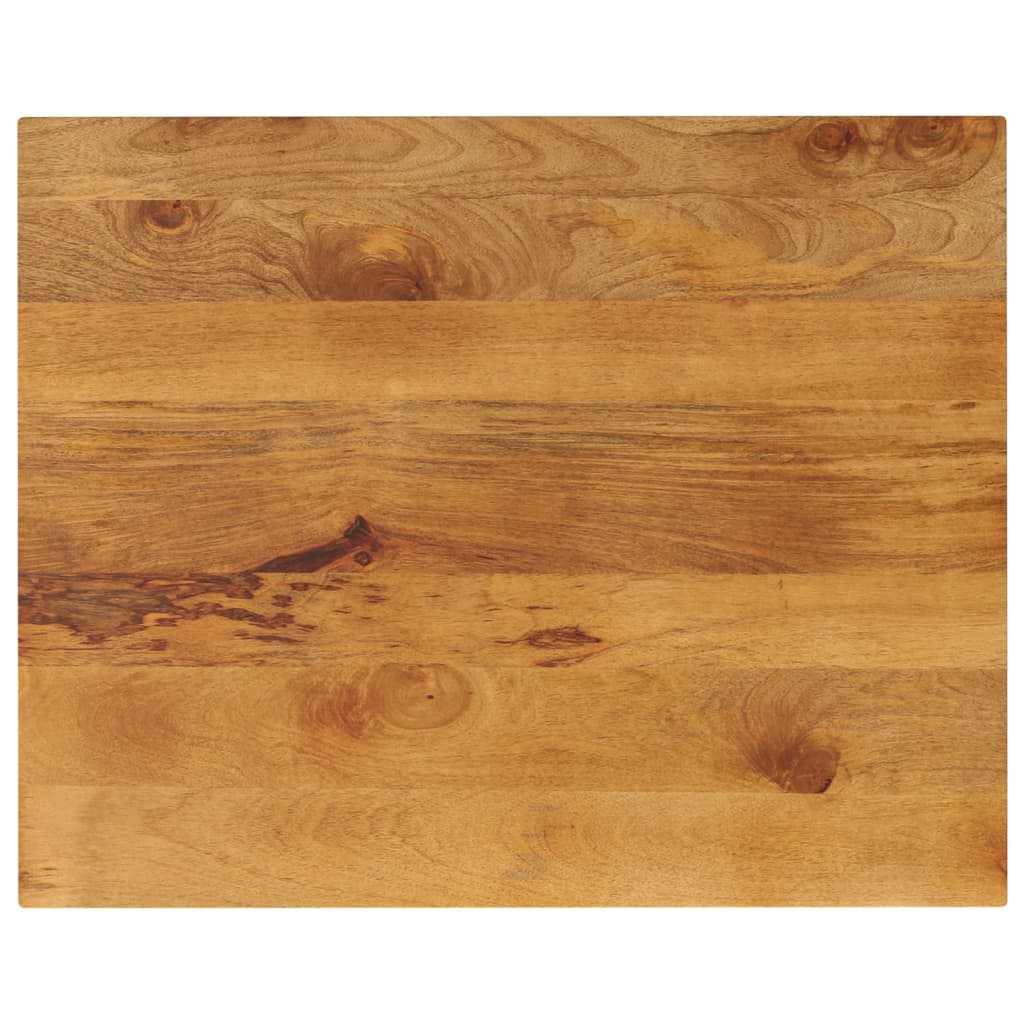 Tafelblad rechthoekig 100x80x2,5 cm massief mangohout image 1