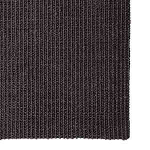 vidaXL Sisal Rug for Scratching Post Black 66x150 cm