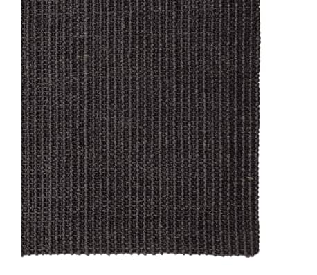 vidaXL Tappeto in Sisal per Tiragraffi Nero 80x250 cm