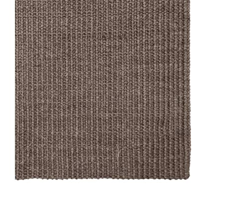 vidaXL Sisal Rug for Scratching Post Brown 66x350 cm