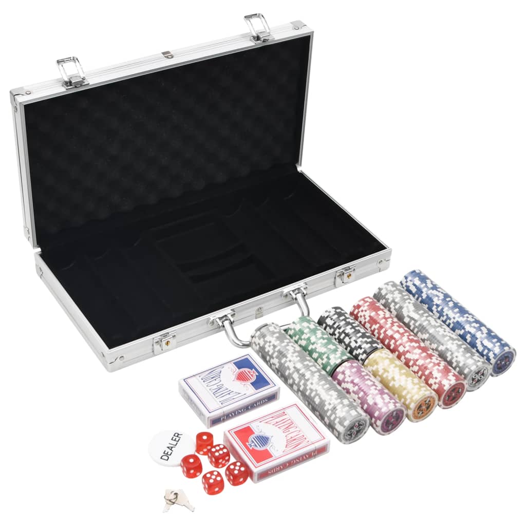 vidaXL Set de jetoane de poker 300 buc. 11,5 g