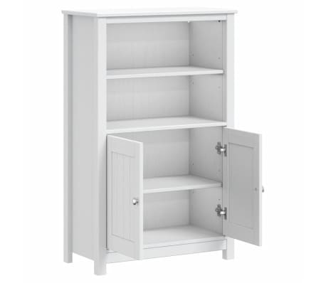 VidaXL Armoire Salle De Bain Murale Blanc 32x20x67 Cm | Meuble Rangement Suspendu Avec Porte