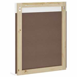 Koupelnové zrcadlo s policí BERG bílé 60x12x70 cm masivní dřevo - obrázek 4